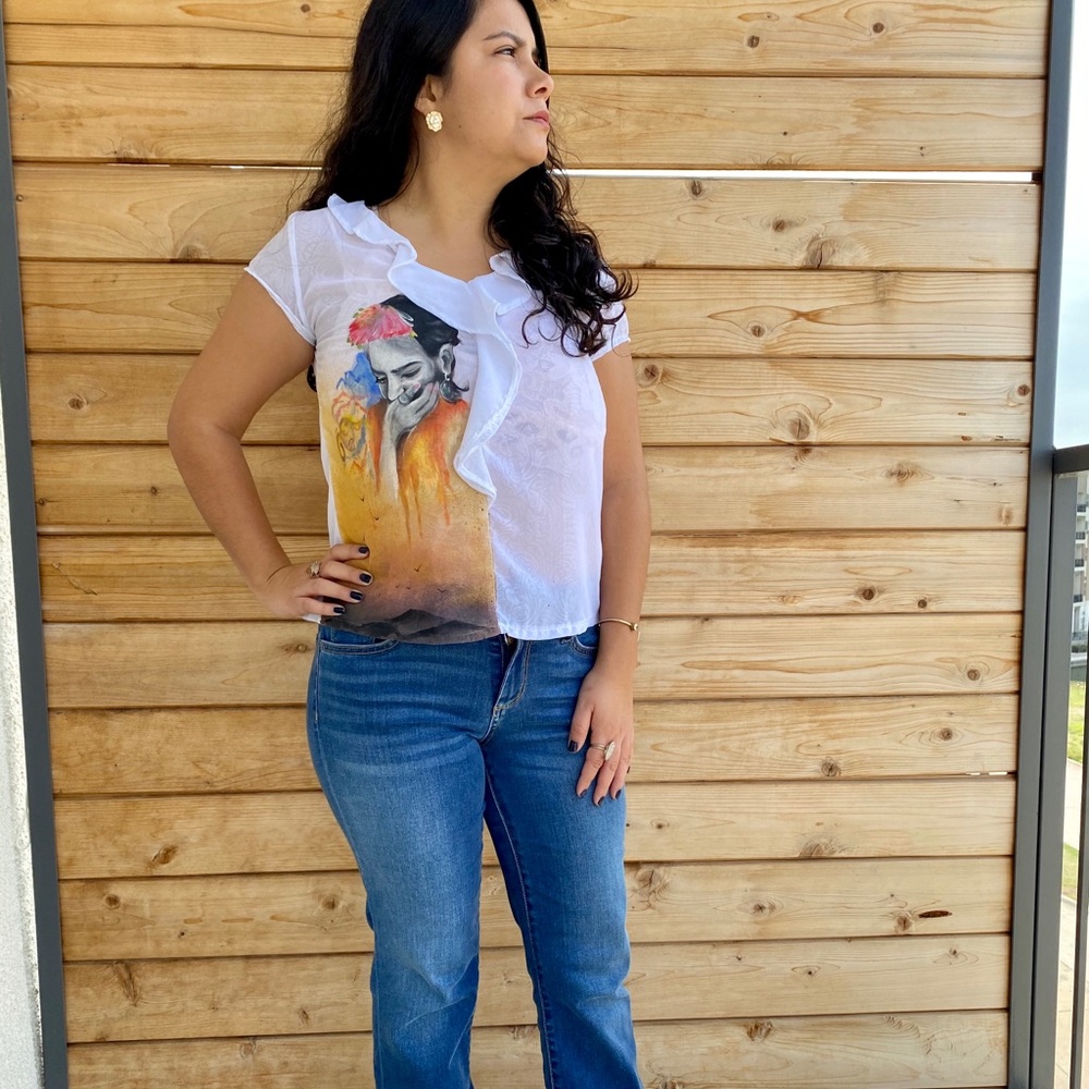Hand Painted Frida Top
